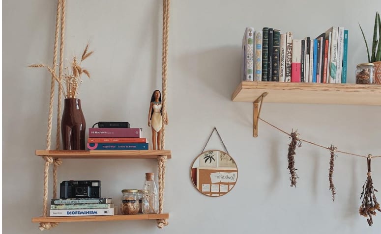 Ideias de Decoração com Prateleiras Suspensas