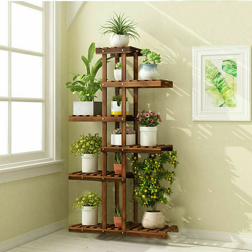 como fazer prateleira de madeira para plantas