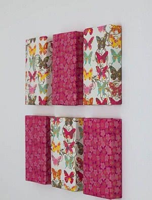 como fazer quadrinhos decorativos de tecido