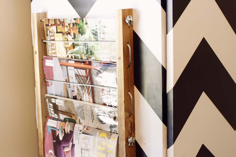 como fazer revisteiro de parede diy