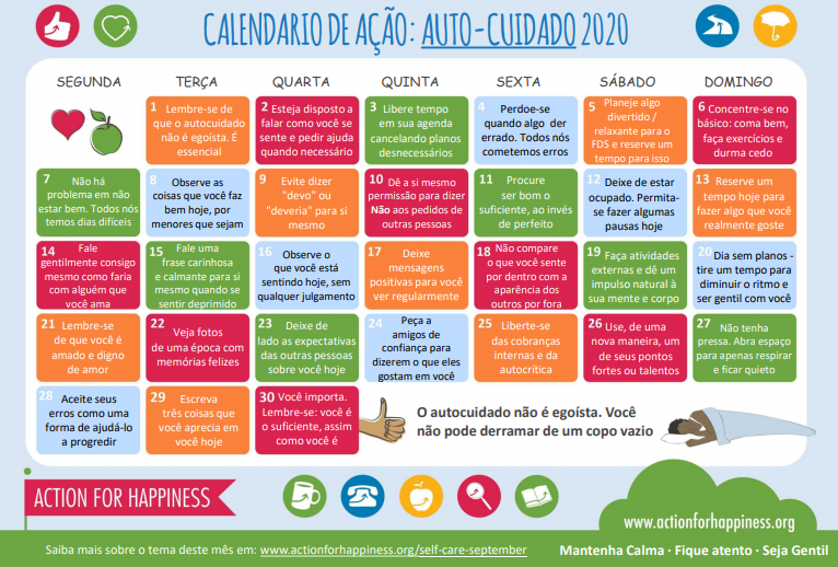 como fazer um cronograma de autocuidado semanal