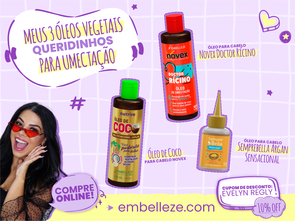 Umectação noturna para cabelos cacheados