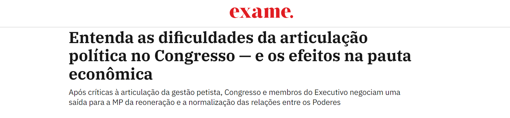 como funciona a articulação política com o congresso