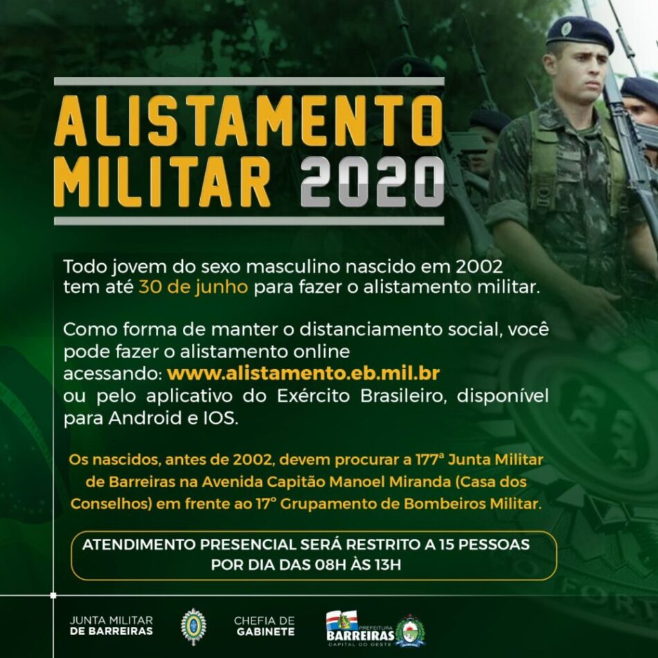 O que acontece se eu perder o prazo do alistamento militar?