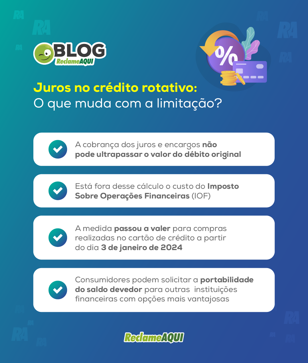 Como calcular os juros do crédito rotativo