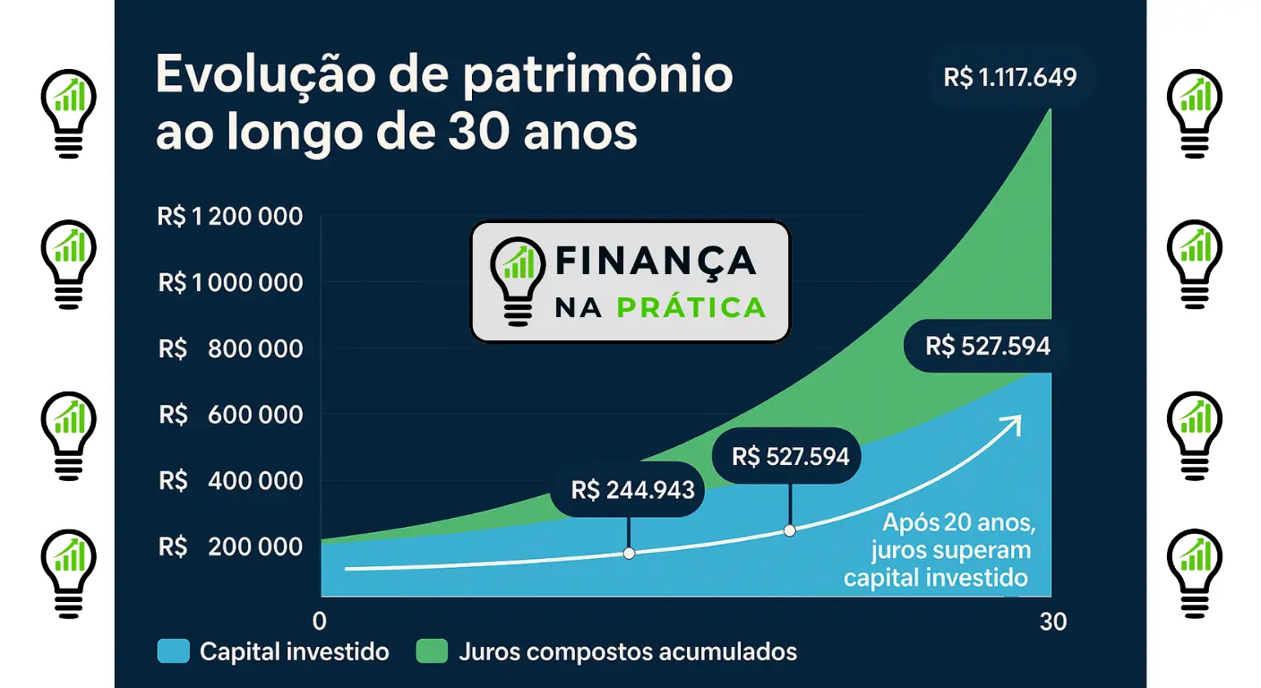 como funciona o poder do tempo nos juros compostos