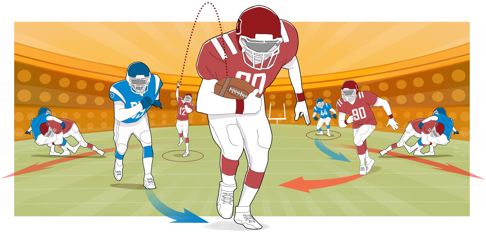 como lançar a bola de futebol americano