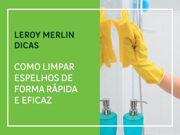 como limpar espelho sem deixar fiapos