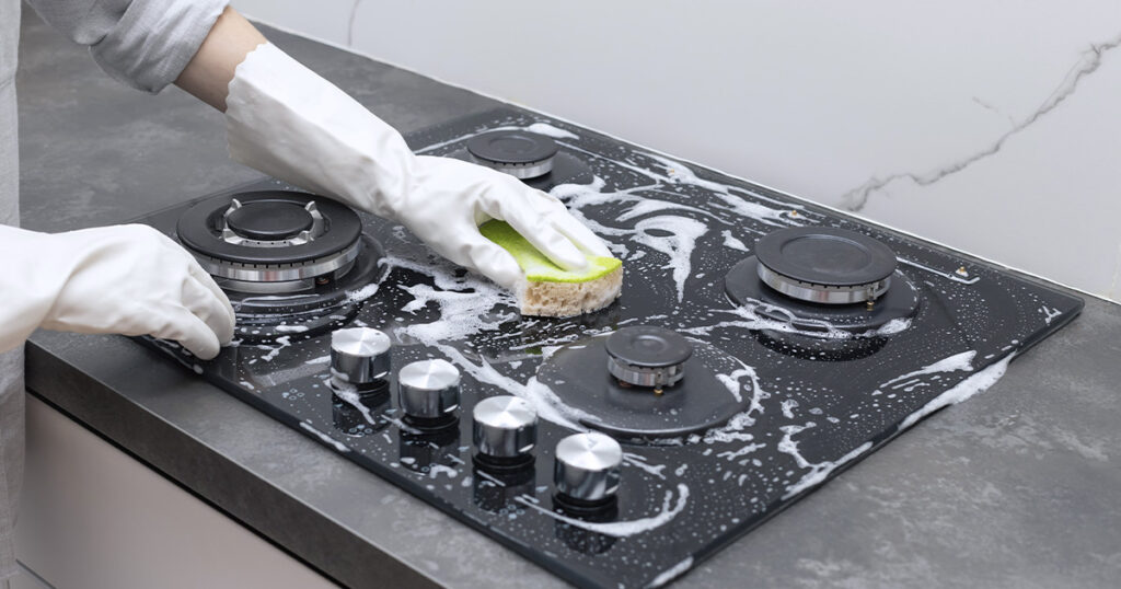 como limpar fogão cooktop de vidro