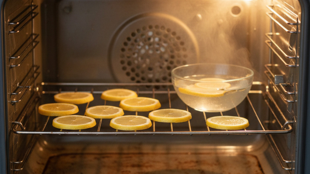 Como limpar o vidro do forno com limão