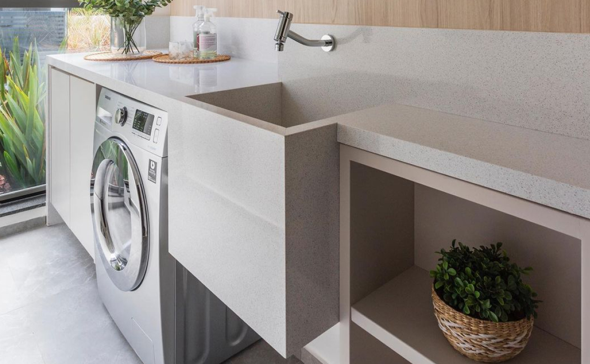 como limpar o teto da lavanderia