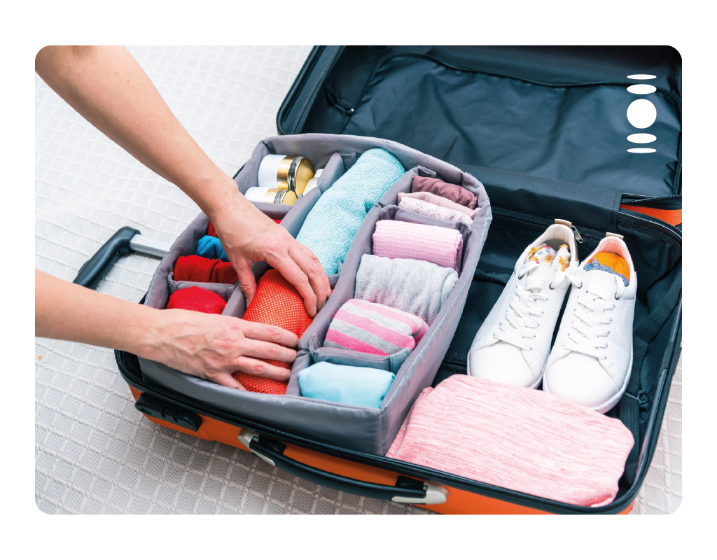 como organizar a mala de viagem de forma inteligente