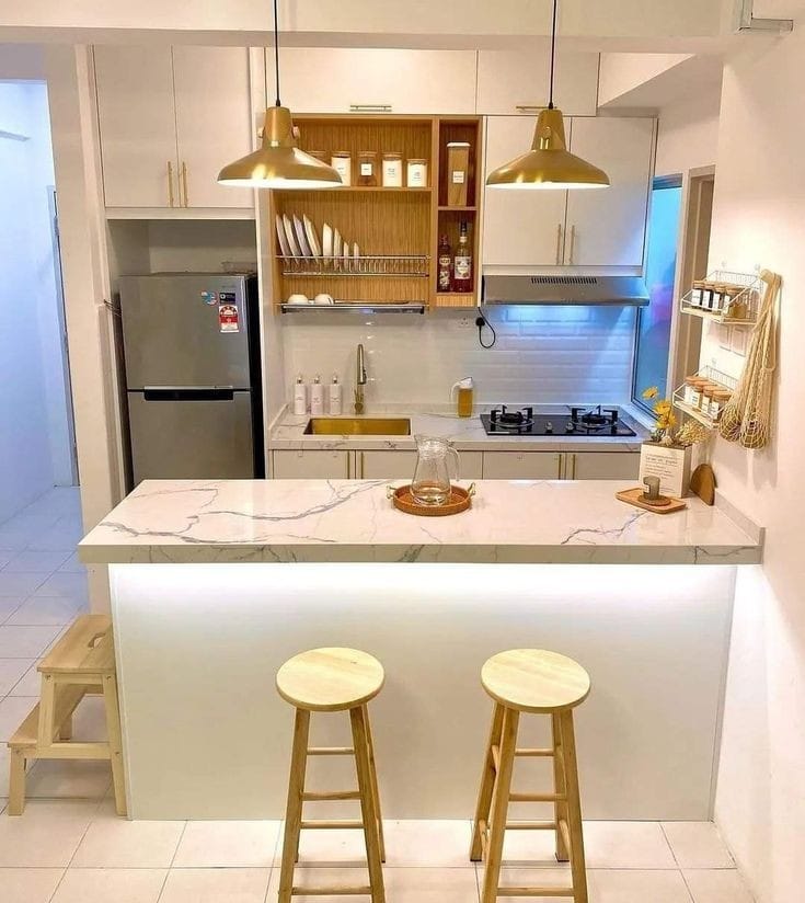 Soluções criativas para cozinhas pequenas sem reforma