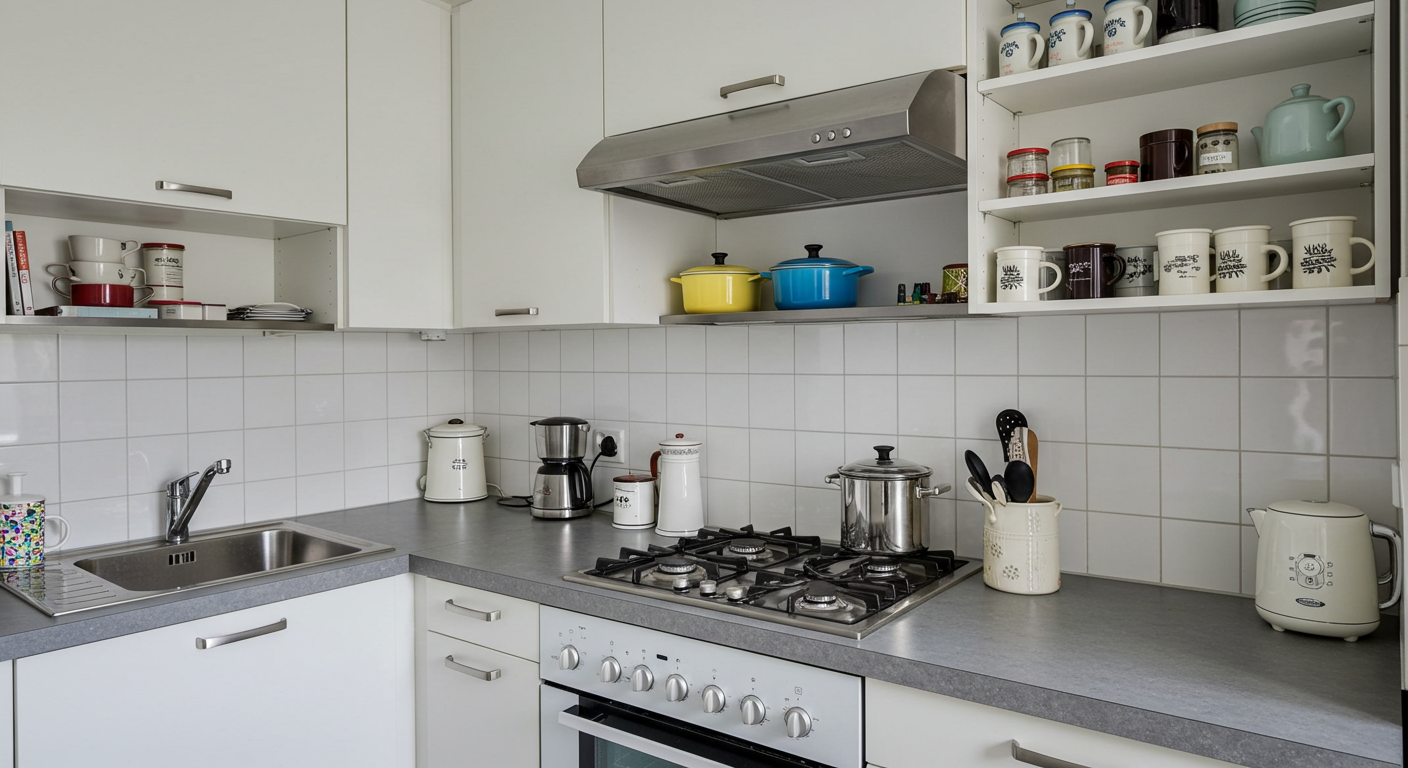 Como usar prateleiras abertas na organização da cozinha