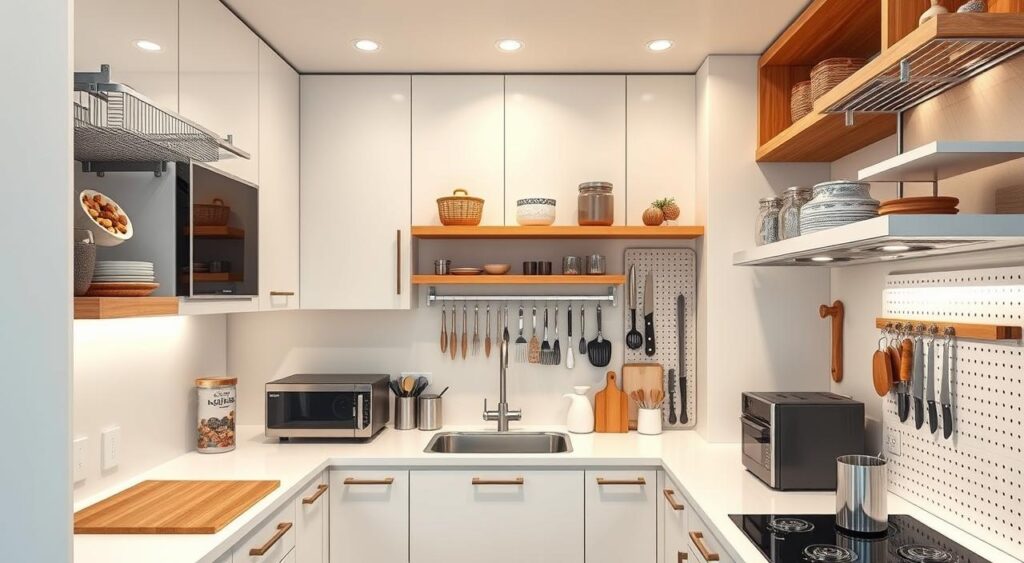 Como usar prateleiras abertas na organização da cozinha