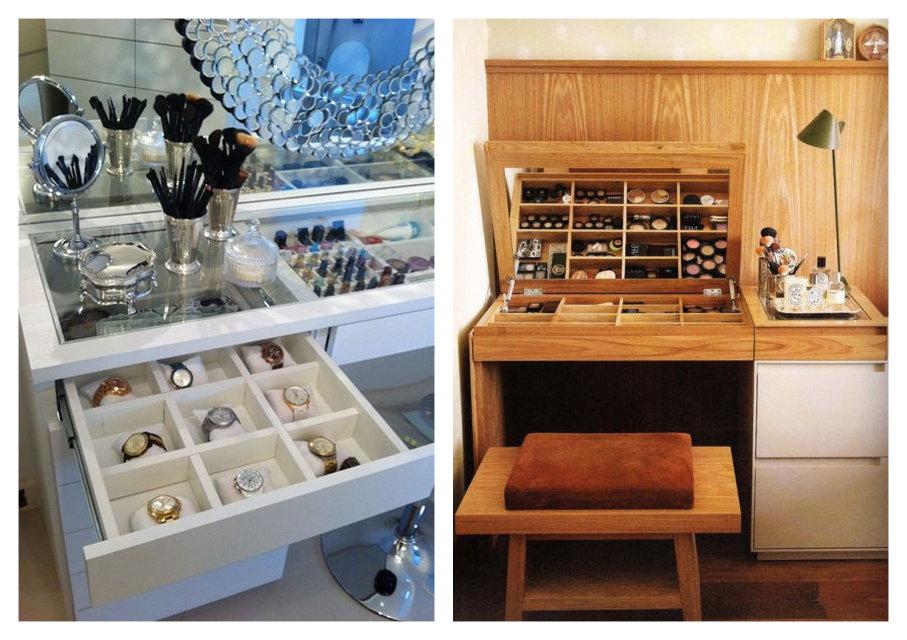 5 Organizadores de Maquiagem Essenciais para Penteadeiras Pequenas