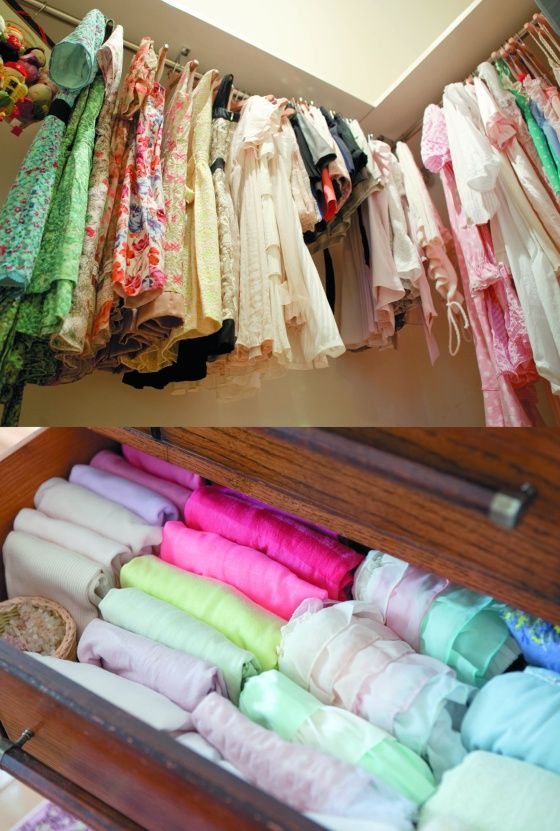 como organizar o guarda roupa técnica marie kondo