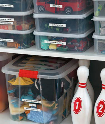 como organizar os brinquedos dos filhos