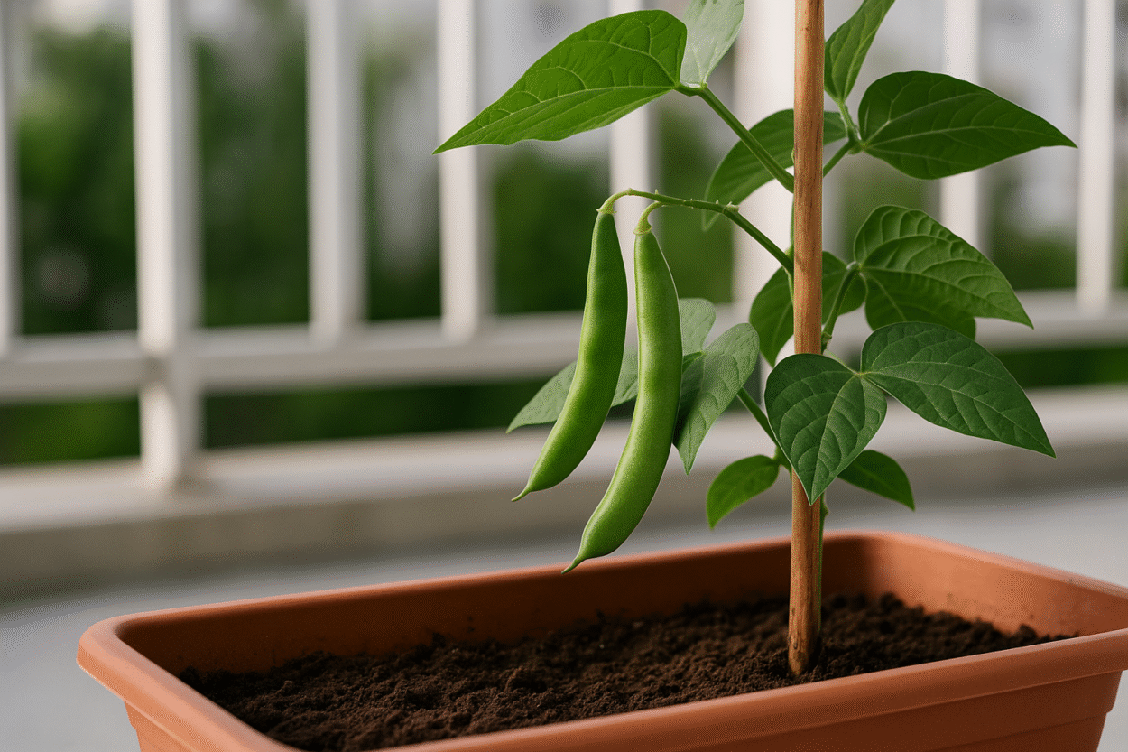 como plantar vagem e fazer tutoramento