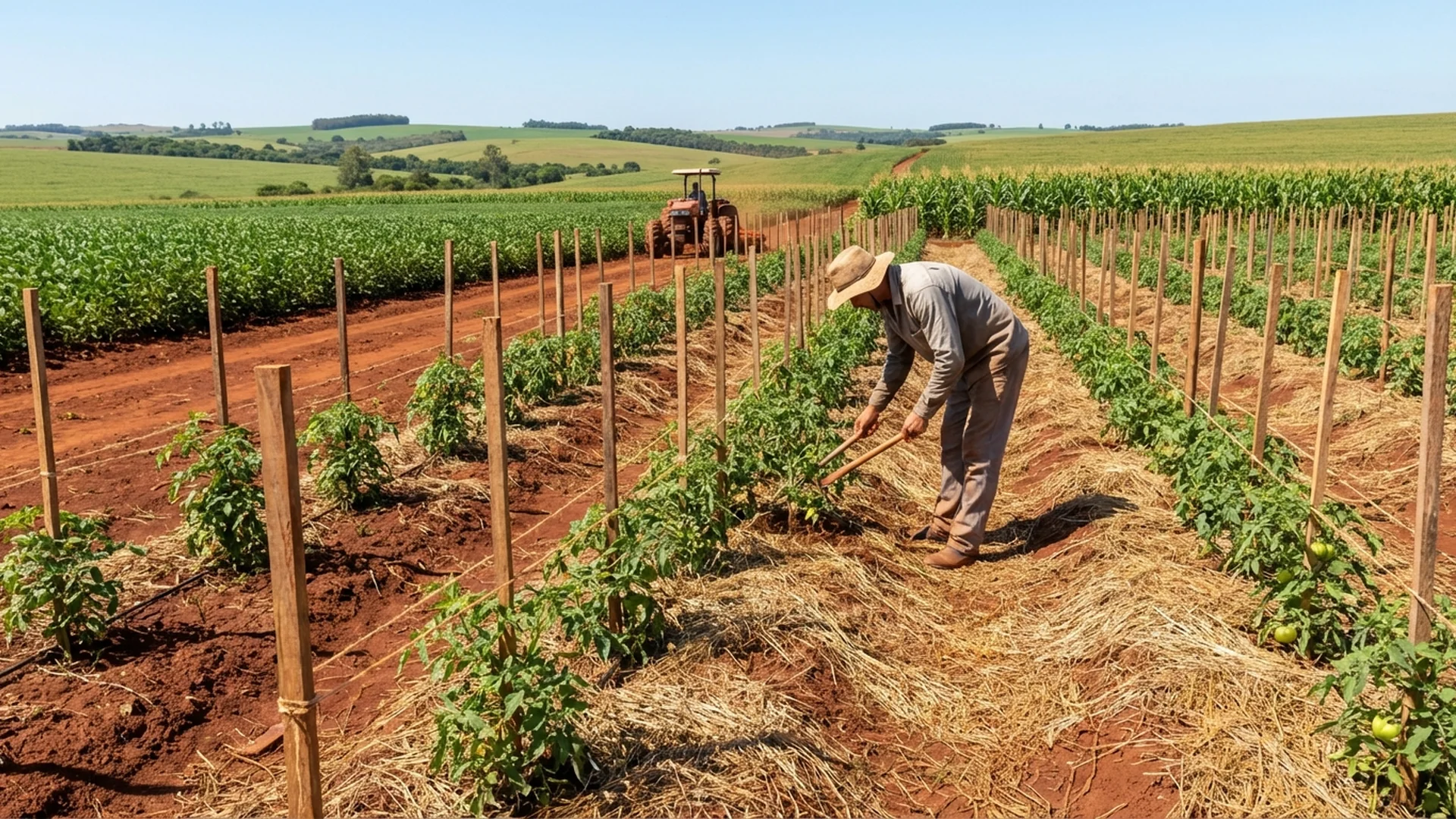 como plantar vagem e fazer tutoramento