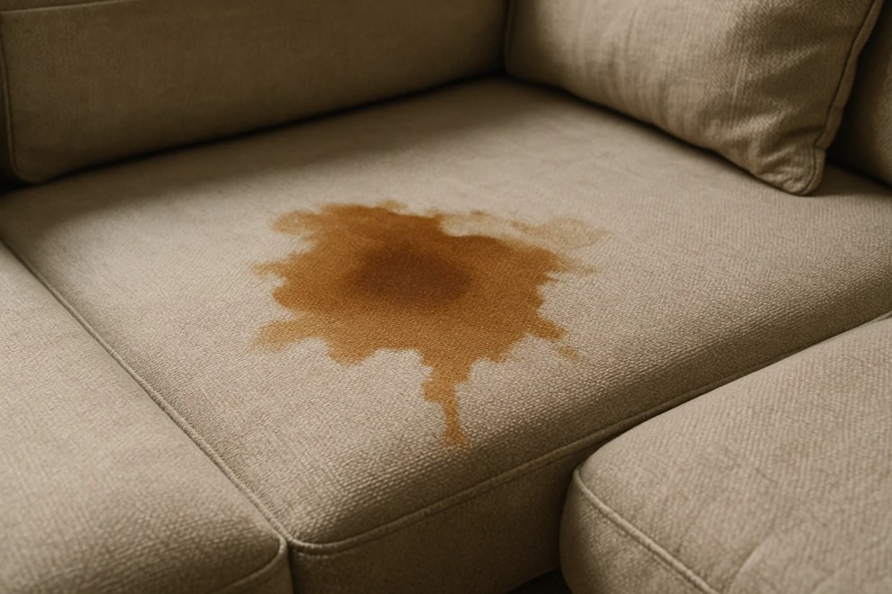 como tirar mancha de café do sofá branco