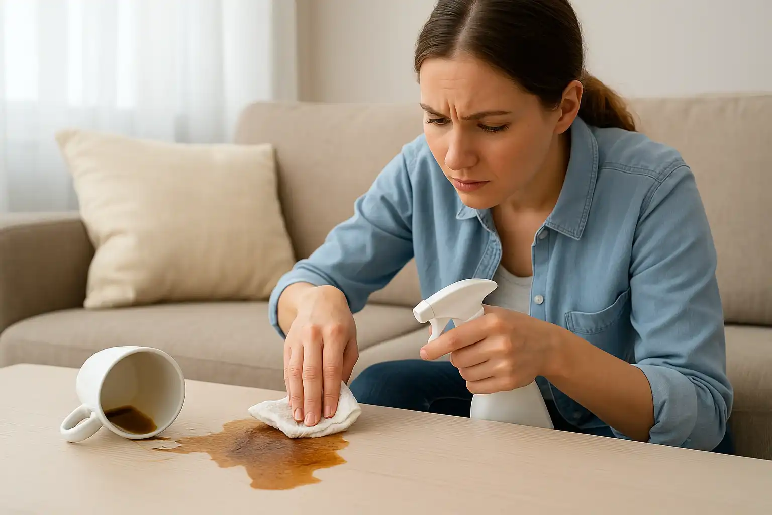 Erros Comuns ao Tentar Tirar Manchas de Sofá (e Como Evitá-los)