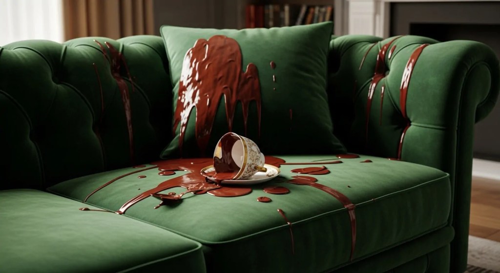 como tirar mancha de chocolate do sofá de linho