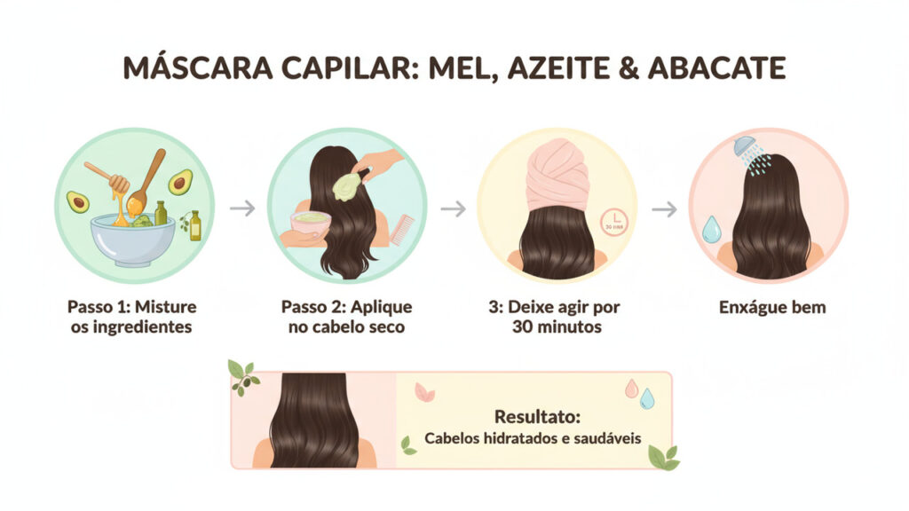 5 Receitas de Máscaras Capilares com Mel para Cabelos Secos
