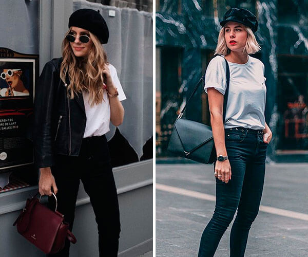 como usar boina feminina no look