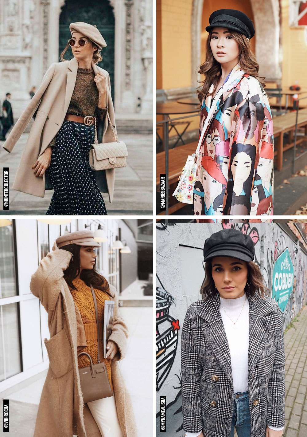 como usar boina feminina no look