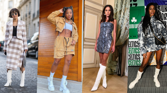 Bota branca: A tendência que vai dominar seu guarda-roupa