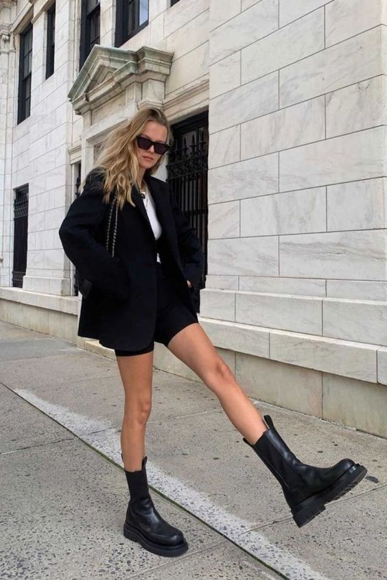 como usar bota chelsea com vestido