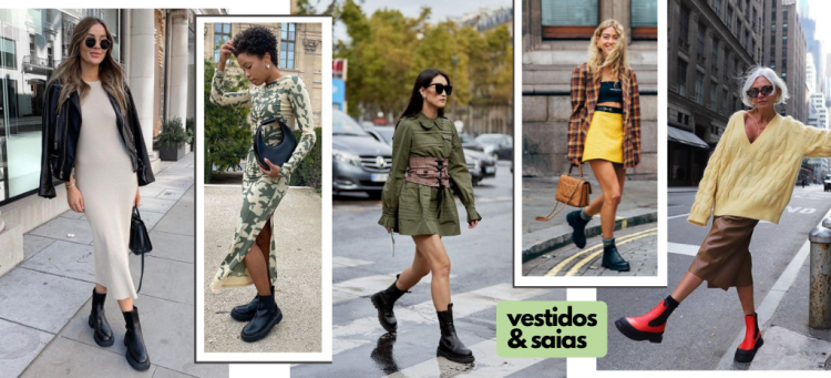 Acessórios que transformam seu look com bota Chelsea e vestido