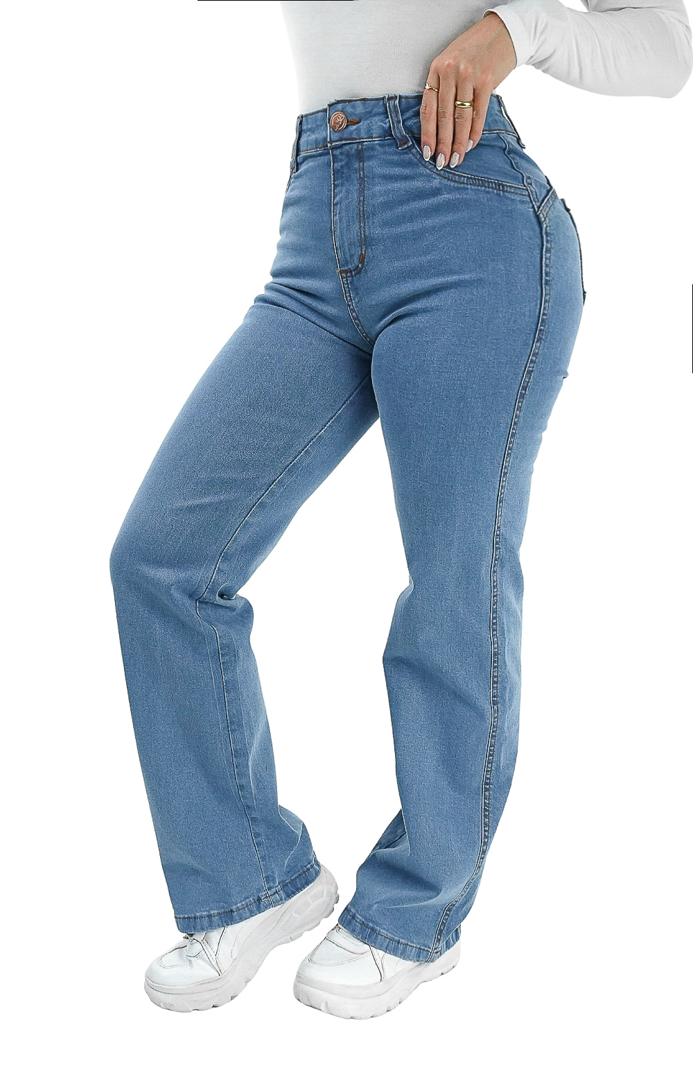 como usar calça wide leg em baixinhas