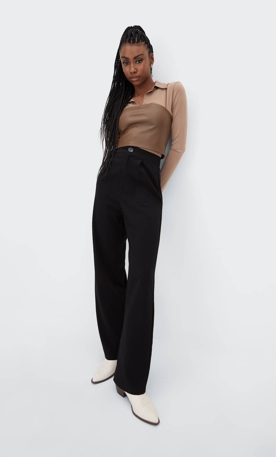 como usar calça wide leg em baixinhas