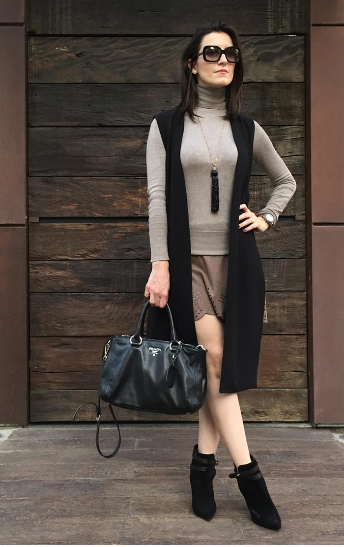Como Montar um Look Monocromático com Colete de Alfaiataria