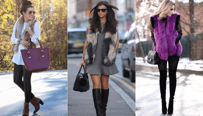 como usar colete de pelo sintético