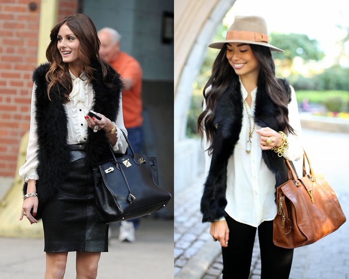 como usar colete de pelo sintético