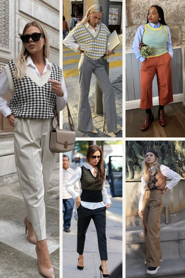 como usar colete de tricot oversized