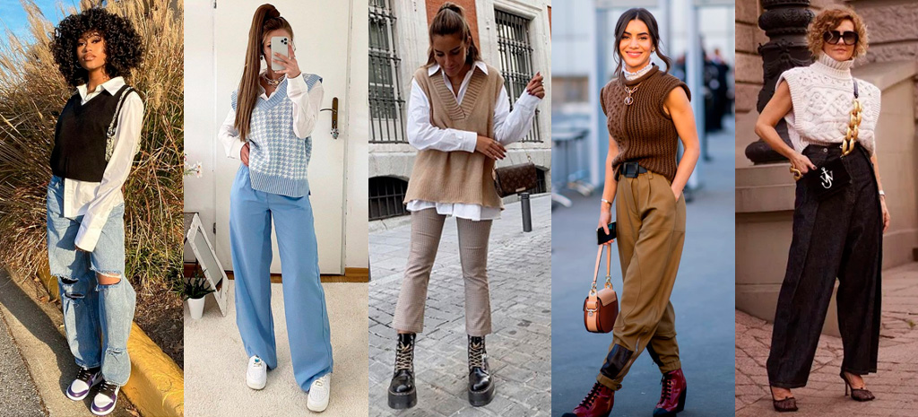 Coletes de tricô: A peça chave para looks estilosos