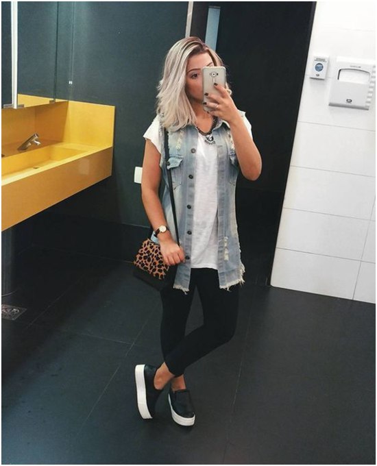 Como Combinar Colete Jeans com Vestidos para um Visual Moderno