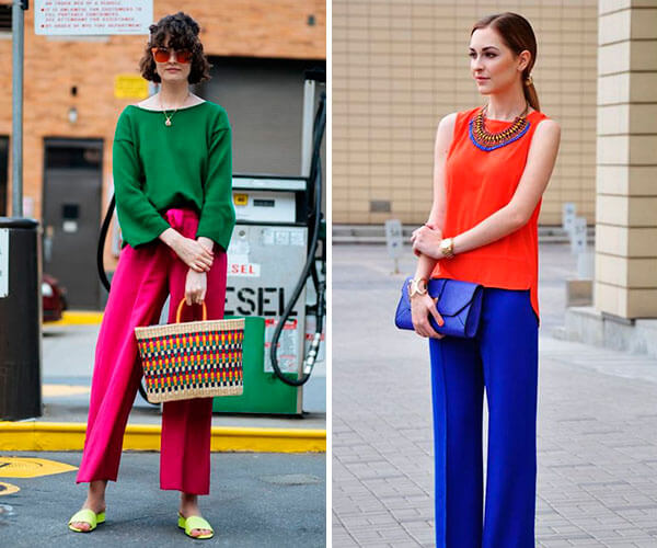 como usar cores complementares no look