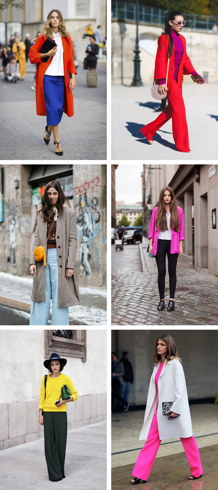 como usar cores vibrantes no inverno