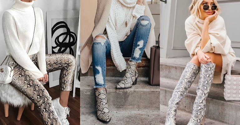 5 maneiras de usar estampa de cobra em acessórios