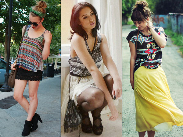 Como combinar estampa étnica com acessórios