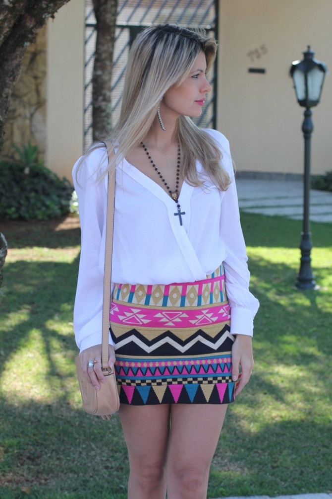 como usar estampa étnica no look