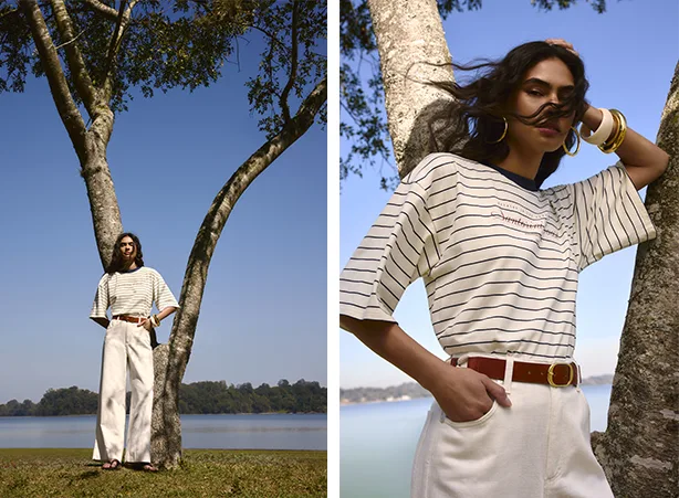 10 looks estilosos com a estampa navy