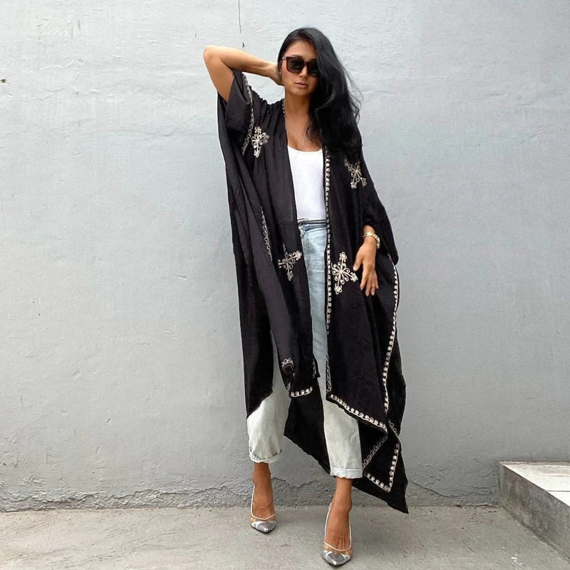 como usar kimono feminino longo