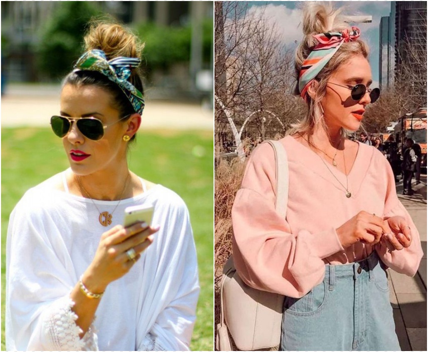 como usar lenço no pescoço e cabelo