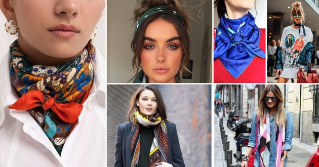 como usar lenço no pescoço e cabelo